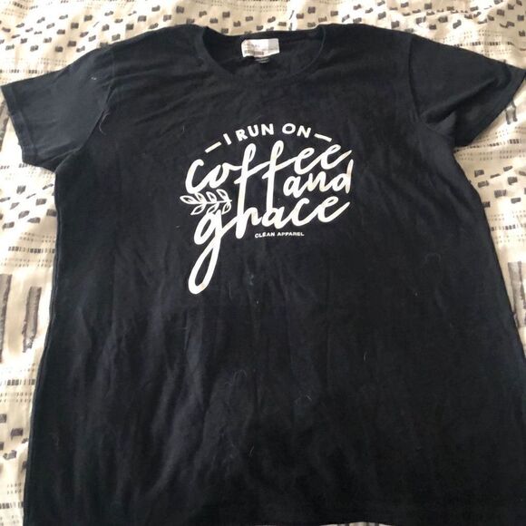 Clean Apparel Graphic Tee in Black, Size L - Picture 1 of 3